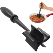 Meat Chopper, Heat Resistant Masher for Ground Beef, Hamburger Black