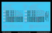HO Scale DJJ Two Bay Covered Hopper Decal Set