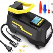 DC/AC 12V/100-230V 150PSI Car Air Compressor Tire Inflator Air Pump Air Injector
