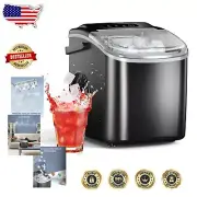 Portable Ice Maker with Visible Window: 8-Minute Ice Production for Any Occasion