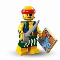 在飛比找蝦皮購物優惠-樂高 LEGO 71013 9號 海盜 第16代人偶包