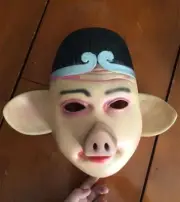 Pig Barbecue Halloween Cosplay Ring Prop Boutique Mask SunWukong Eight Costume