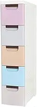 Thicken Drawer Storage Cabinet Baby Child Clothes Cabinet Baby Toy Locker Plastic Storage Box (Color : A, Size : 40 * 20 * 84cm)