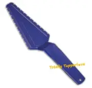 Tupperware Cake Cutter Pie Slicer Cut N Serve Pastry Server Vintage Blue NOS