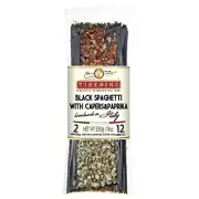 Tiberino Italian One-Pot Meal Black Spaghetti w/Squid Ink Capers and Paprika
