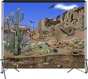 musykrafties Desert Animals Scenic Backdrop Large Banner Photography Studio Fabric Background Photobooth Prop 7x6feet #2211