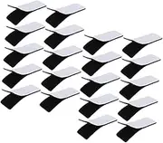 JECOMPRIS 20pcs Double Sided Hook and Loop Fastener Tape Self Adhesive Nylon Strips for Tablecloth Carpet Bed DIY Crafts High Temperature Resistant Reusable Design