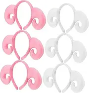 [LALADEFIEE] 6 Pcs Cartoon Plush Headband Cosplay Sheep Headband Sheep Hair Hoops Animal Headband for Creative Headbands Cosplay Horns Plush Sheep Hairhoops Sheep Headbands Horns Cosplay