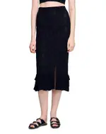 Sandro Knit Midi Skirt