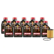 10L Motul 8100 X-CLEAN + 5W30 Wix Filter Motor Oil Change Kit API SN/CF For BMW (for: BMW)