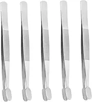 Beavorty 1 Eyelash Clip Tweezers Eyelash Tweezers False Eyelashes Extension Tweezers Lash Extension Tweezers Eyelash Curler Lash Tool Eyelashes Tweezer Eyelash Makeup Tools Silver