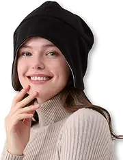 [Radia Smart] 5G Anti-Radiation & EMF Protection Fleece Earflap Hat Beanie, RF Shielding Cap, Brian Coat, Block Radiation, Black