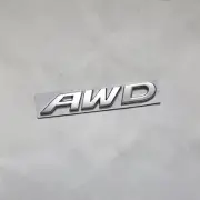 1x Chrome Silver AWD Metal Decal Sticker Badge Emblem 370 Turbo Trunk Motors Sep (for: MG)