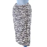 River Island Midi Skirt Unusual Abstract Print Smart Draped UK 6 BNWT RRP £35