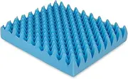 Egg Crate Sculpted Foam Seat Cushion Without Back, Blue