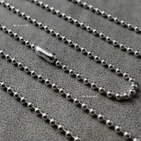 在飛比找蝦皮購物優惠-Silver Ball Chain 3mm Necklace