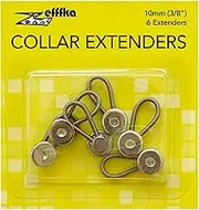Metal Collar Neck Sleeve Extenders Wonder Button for Men's and Boys’ Shirts Dress Comfortable and Stretchy Collar Size Expander