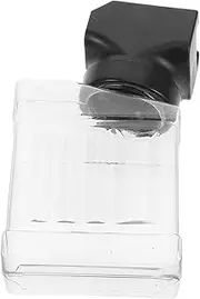 GETAJGHSD Small Water Bottle Garbage Can with Lid Trash Can Clamp Trash Cans Wallet Key Chain Small Commodity Bait Necklace Display Stand Jewelry Display Rack Transparent Plastic