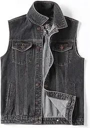 [FAXIKIO] Fashion Men's Cotton Blends Linen Cloak Open Front Cardigan Kimono Jackets