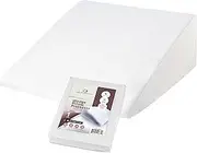 CirclesHome Wedge Pillow Cover 100% Cotton, Zippered Wedge Pillow Case Protector, Soft, Hypoallergenic & Breathable - 25x25x10x2”