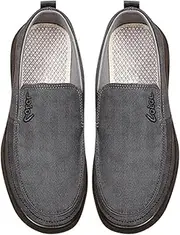 [Generic] Sneaker for Men Flat Feet A Casual Slip On Mens Slip On Canvas Loafers Shoes Casual Boat Shoes Walking Breathable Slip On Shoes Sneaker Mens 12