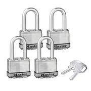 Master Lock 45mm Magnum with 38mm Long Shackle Padlock - 4 Pack
