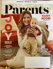 Parents Magazine December 2021 Mandy Moore with Baby Gus Special Double Issue