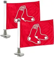 ProMark Boston Red Sox Flag Set 2 Piece Ambassador Style 8162089805, Team Color, One Size