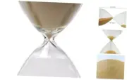 Large Fashion Colorful Sand Glass Sandglass Hourglass Timer Clear Smooth Glass