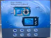 New Waterproof Dual screen Digital Camera Underwater Camera Full HD, 24 MP