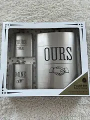 NWT Flask Set Made For Sharing 1XL Stainless Steel Flask (48 fl.oz.) 2 (6 fl.oz.