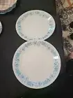 2 NEW Corelle PIONEER WOMAN EVIE TEAL DINNER PLATES Floral DINNERWARE Corning