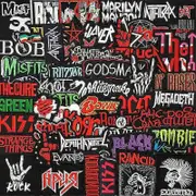 50pcs/lot Punk Rock Music For Sew Ironing On Patches Letter Embroidery Patch For Clothing Band Appliques Sewing Jacket Jeans High Quality