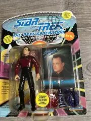 John de Lancie Autographed Star Trek The Next Generation "Q" Playmates Figure