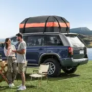 Car Rooftop Cargo Carrier Bag 21 Cubic Feet Roof Cargo Carrier 840D PVC