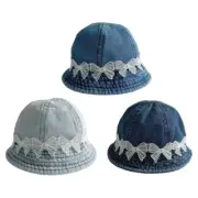 Toddlers Sun Hat Fisherman Hat Embroidery Bowknot Fisherman Hat Summer Headwear