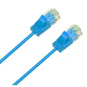 Cruxtec Cat6A Ultra Slim Ethernet Cable - 3m - Blue [RF6A-030-BL]