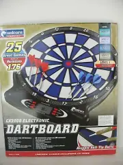 Unicorn CX2000 -Electronic LCD Soft Tip Dartboard 2 Sets of Darts included