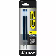 Pilot G2 Gel Pen Refill in Navy Blue - Fine Point - Pack of 2 - NEW - P77252