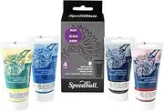 Speedball Block Printing Ink 4-Pieces Set