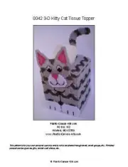 Kitty Cat Tissue Topper-Plastic Canvas Pattern or Kit