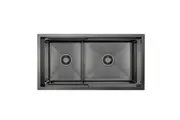 HIGOLD PINIZ 1 & 1/2 Bowl Workstation Kitchen Sink - Slide Lip - Nano Coated 1.2mm Thick Stainless Steel - Anti-Scratch - 820mm - PVD Gunblack