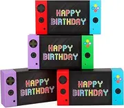 Video Game Party Favor Boxes - 16 PCS Gamer On Theme Gifts Boxes for Boys Kid Birthday Decorations Video Game Controller Shape Goodie Candy Bags Gamer Party Supplies