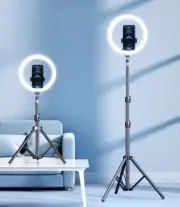 10-Inch Floor-Standing Ring Light for Live Broadcast, Beauty, & Skin Rejuvenatio