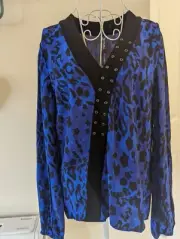 BNWT Ted Baker Blue Shanni Top Size 2 (UK 10)