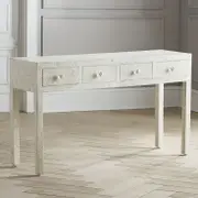 Zohi Interiors Bone Inlay Console in Celtic White