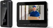 Wireless WiFi Video Doorbell Intercom System, 1080P Video Doorbell Camera with Monitor, Video Door Phone System with 170° Wide Angle Night Vision 2 Way Talk for Home Surveillance