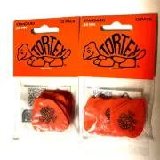 Dunlop Tortex Guitar Picks Standard .60mm Orange 2 Pack