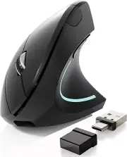 Bluetooth mouse,Type-c and USB 2.4G Wireless Vertical Mouse Rechargeable Ergonom
