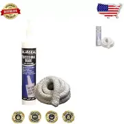 Outdoor Wood Furnace Door Seal Kit - Easy Install with RTV Silicone & Fiberglass